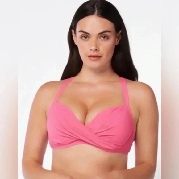 BLEU ROD BEATTIE KORE UNDERWIRE CROSS BACK BIKINI TOP AND BOTTOM - Picture 2 of 10